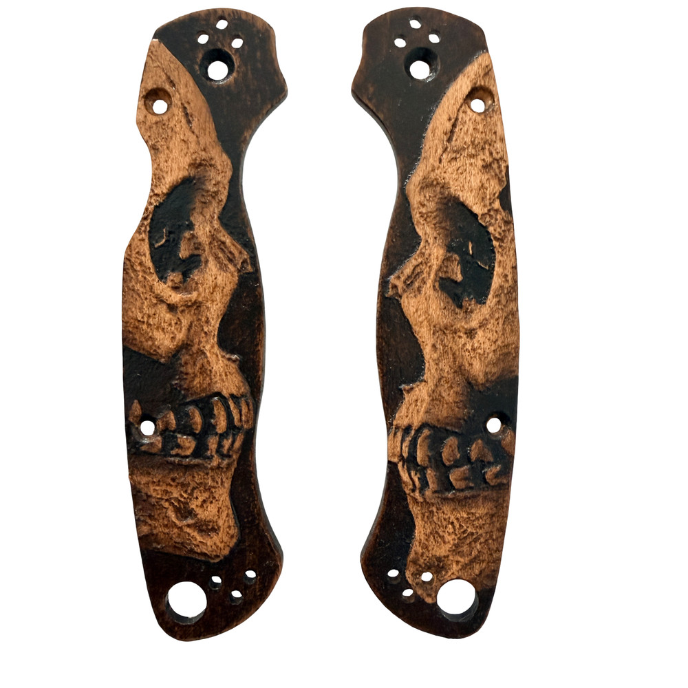 Shadowskull maple scales for Spyderco Paramilitary 2