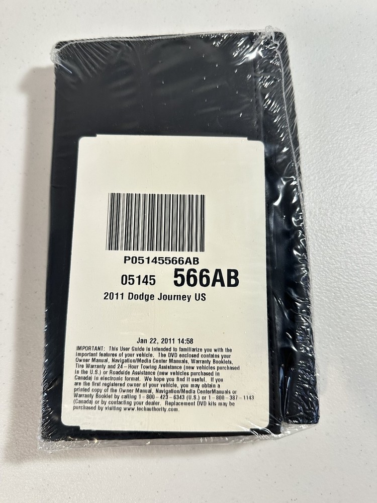 Dodge Journey 2011 Owners Manual Sealed
