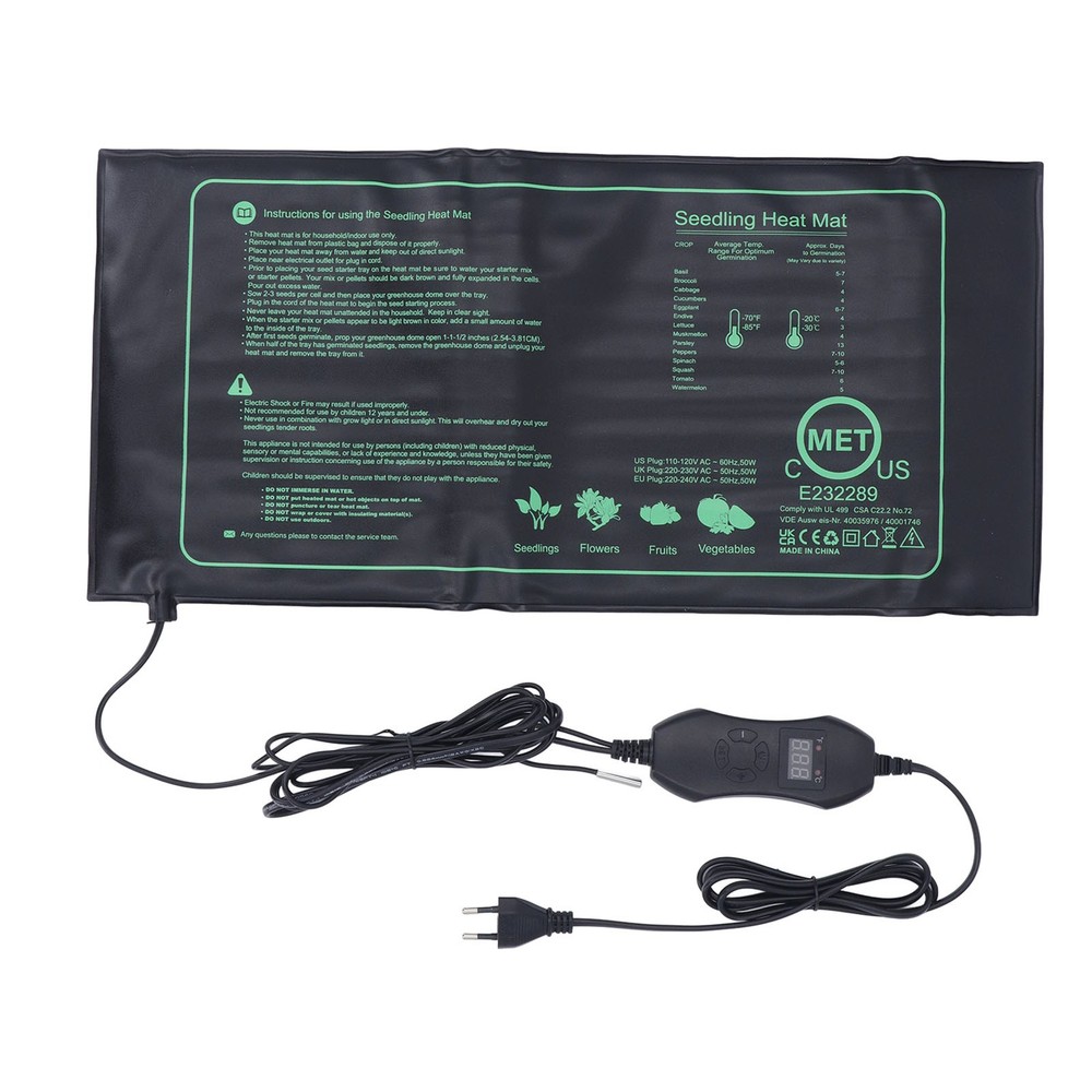 Heat Mat Digital Thermostat Waterproof Efficient Versatile Star