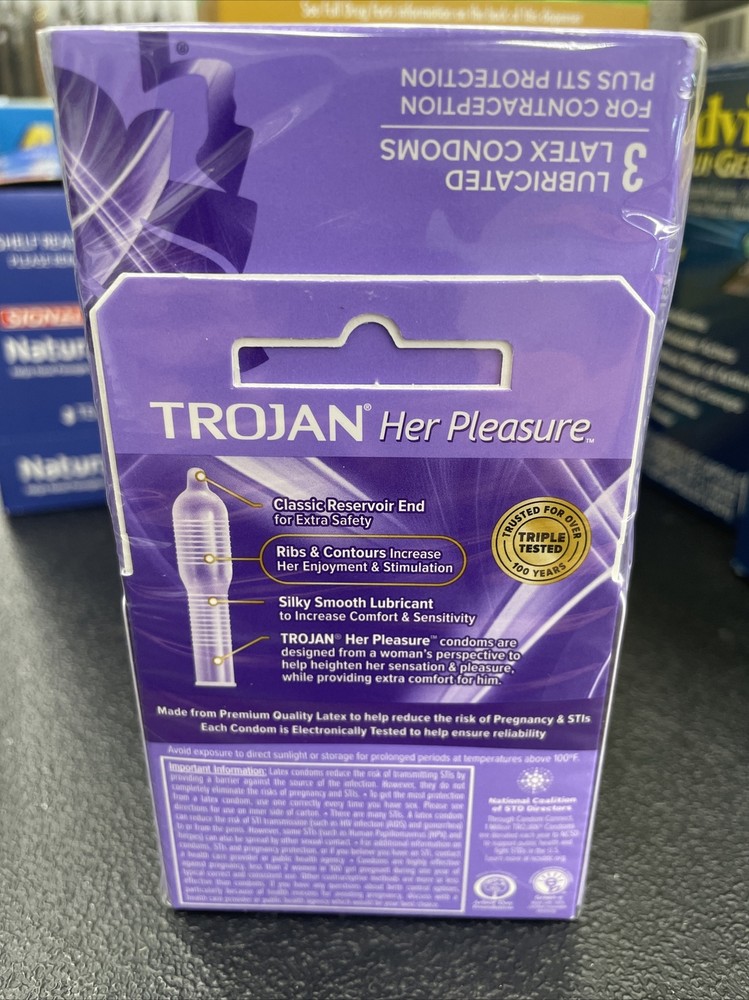 Trojan Her Pleasure Condoms 6 Packs