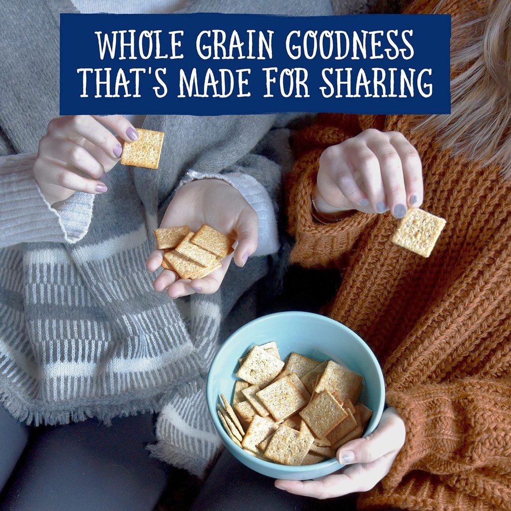 Low Sodium Whole Grain Wheat Crackers - Bulk Snack Crackers, 6 Boxes