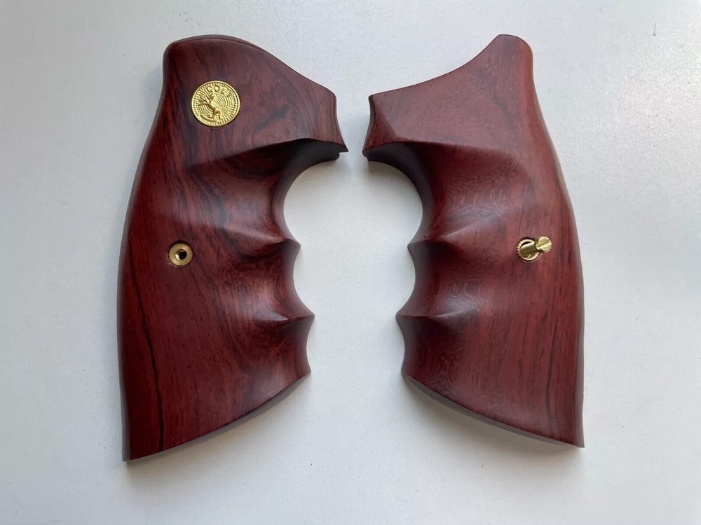 Smooth Wood Decorative Grips For Colt Python grip,  opened grips