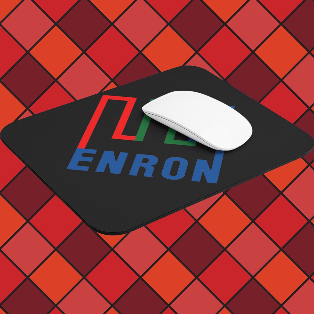 Enron Black Mousepad Desk Mat Gaming Mouse Pad