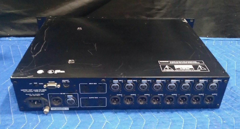 TOA ELECTRONICS DX-0808 DIGITAL AUDIO CONTROL SYSTEM MATRIX & MANUAL-TESTED-1/3