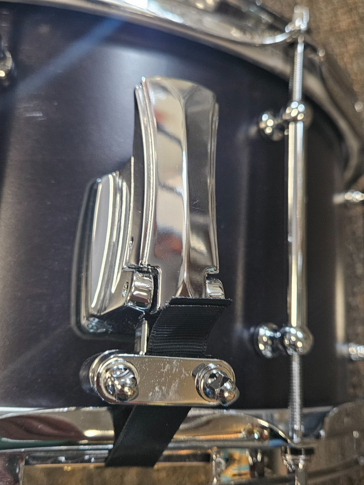 SJC 2023 Custom Maple 7x14 Black Lacquer with Chrome Hardware