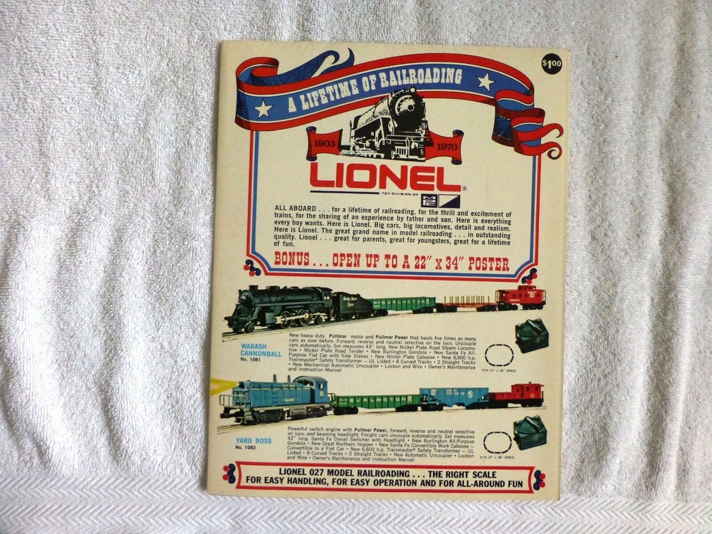LIONEL 1970 CATALOG, MINT CONDITION