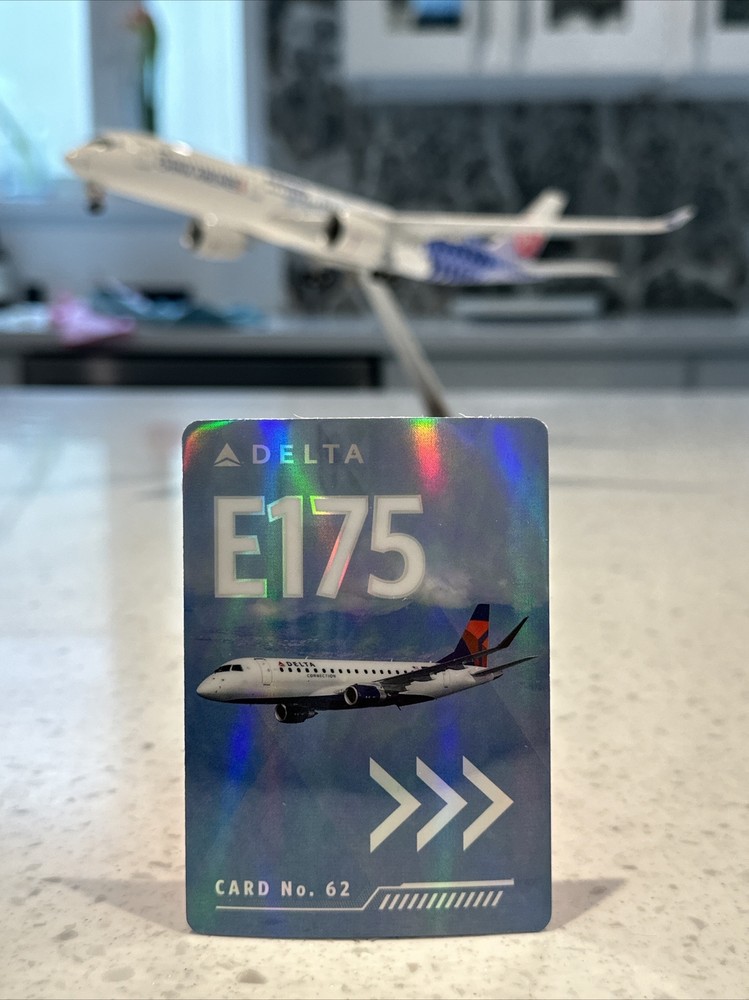 RARE NEW #62 E175 DELTA  AIR LINES PILOT TRADING CARD