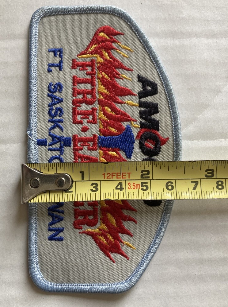Amoco Fire Eater Ft. Saskatchewan Vintage Embroidered Sew On Patch