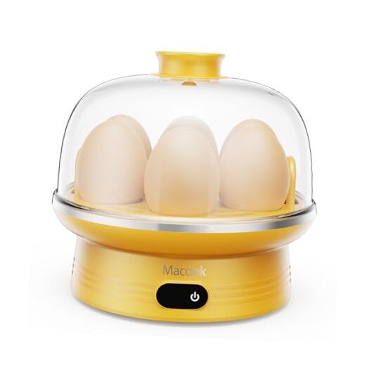 Easter Rapid Egg Cooker with Touchscreen – 7-Egg Capacity, Yellow