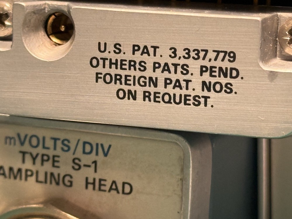 TEKTRONIX 386-1337-01 OSCILLOSCOPE PROBE SAMPLING HEAD TYPE S-1