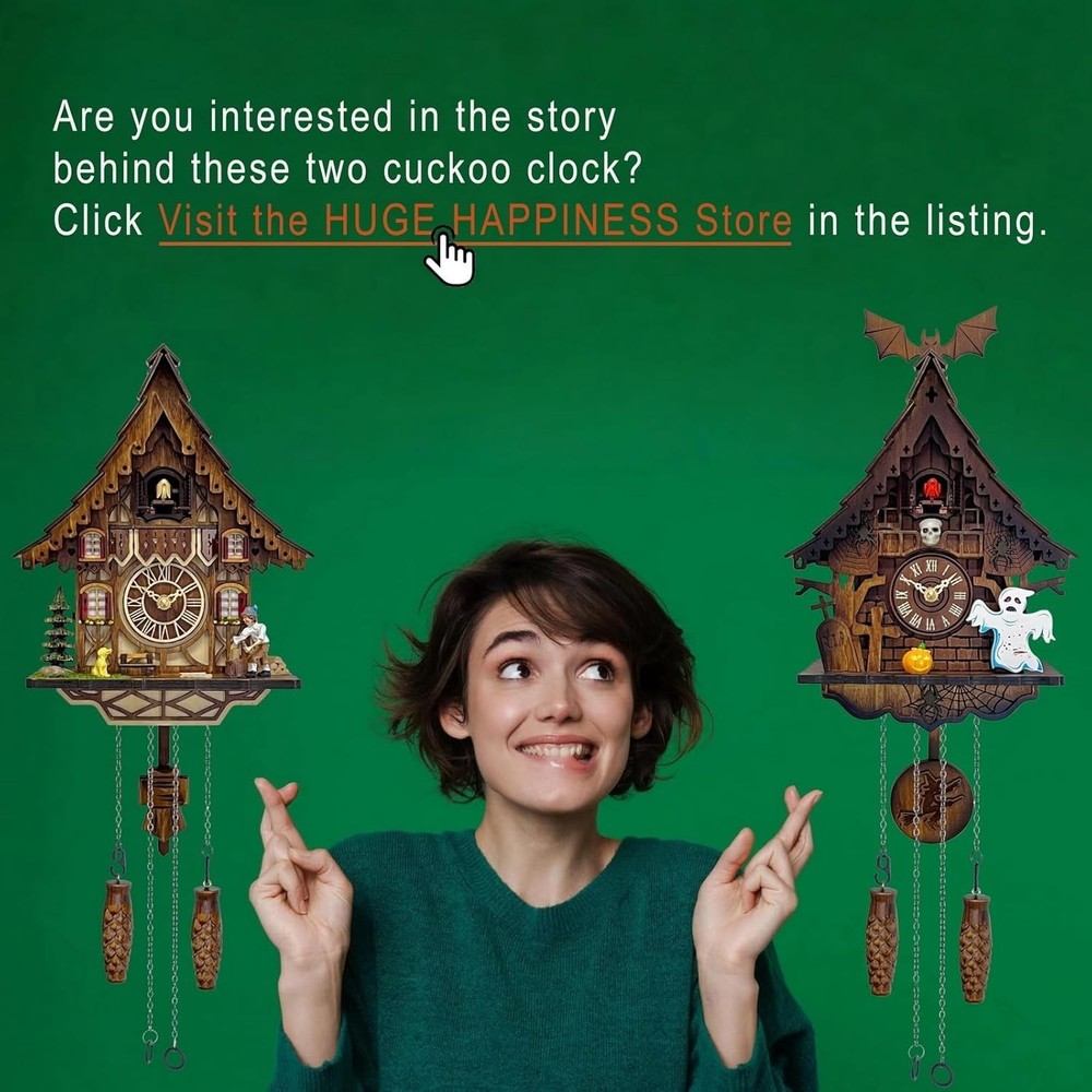 Handcrafted Black Forest Retro Cuckoo Clock