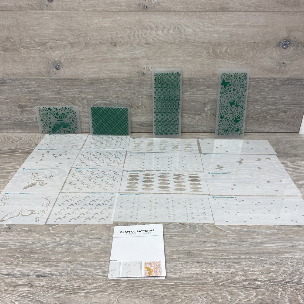 Diamond Press Playful Patterns Embossing and Stencil Kit 852096