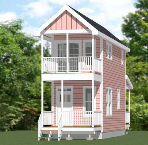 10x28 Tiny House -- 475 sq ft -- PDF Floor Plan -- Model 3