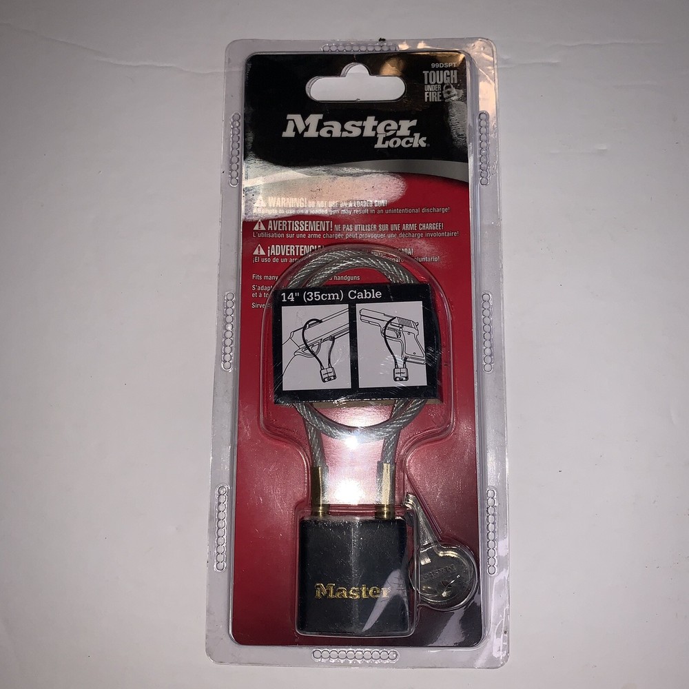 Master Lock Gun Lock 14” Cable Lock With Key E10