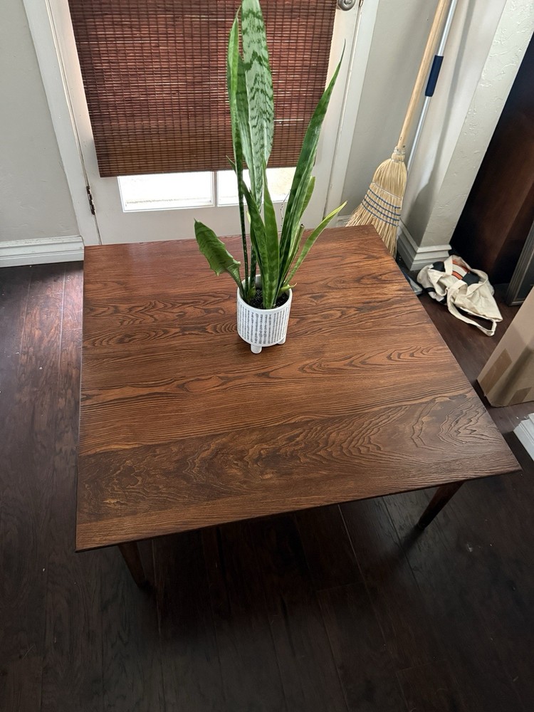 Mid-Century Square Wood Coffee Table