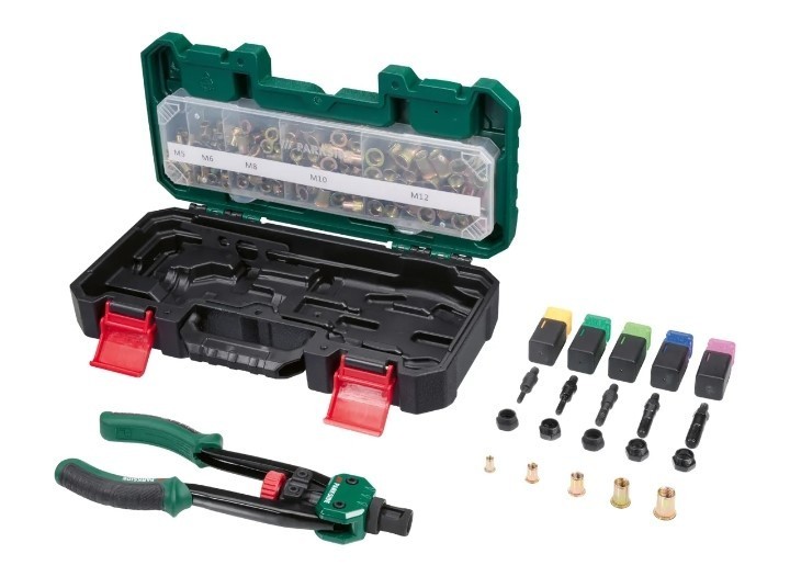Parkside Rivet Nut Tool with Accessories