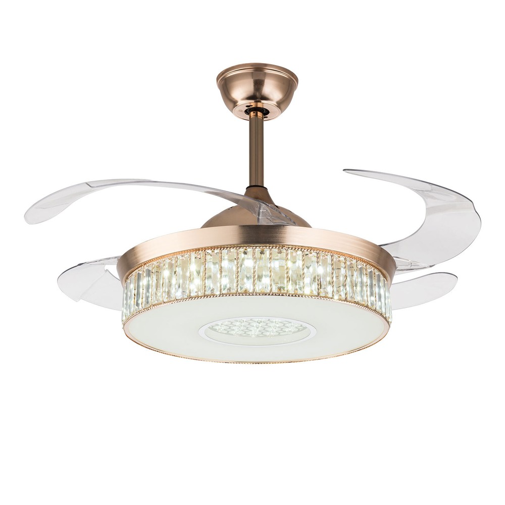 Adjustable Ceiling Fan Light With Remote Control Ceiling Fan Lamp For Bedroom