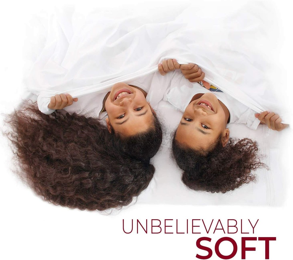 Mellanni Fitted Sheet Microfiber Extra Deep Pocket Up To 21" Deep Mattress