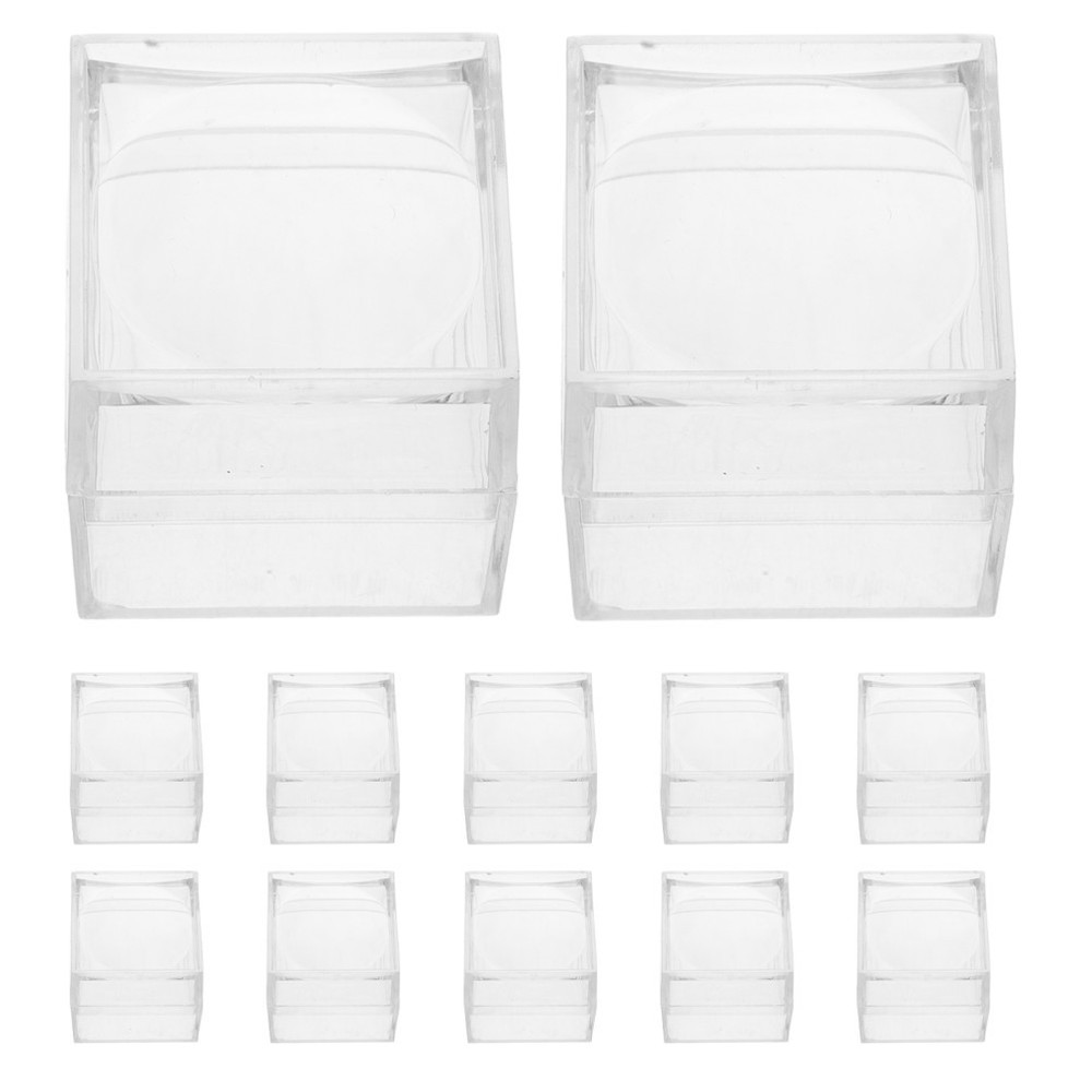 20 Pcs Specimen Display Case Magnifier Clear Rock Collection Boxes