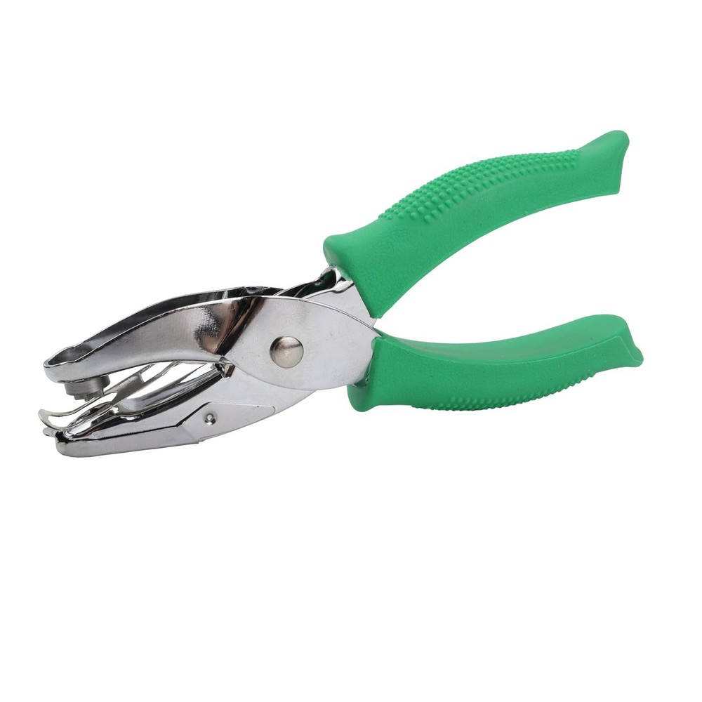 1/4 Inch Triangle Shape Hole Puncher, Handheld Single Green(Triangle Shape)