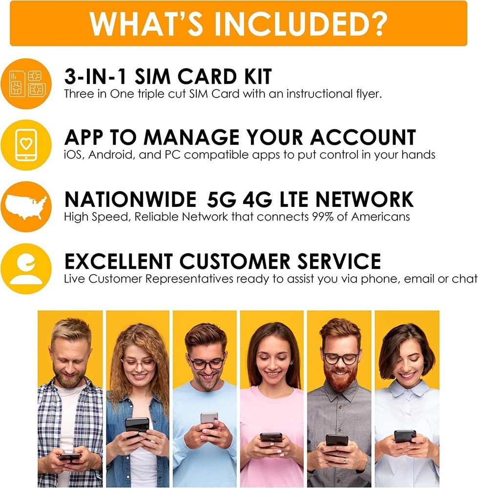 SpeedTalk Prepaid Cell Phone Plan – Unlimited Talk & Text + High-Speed Data...