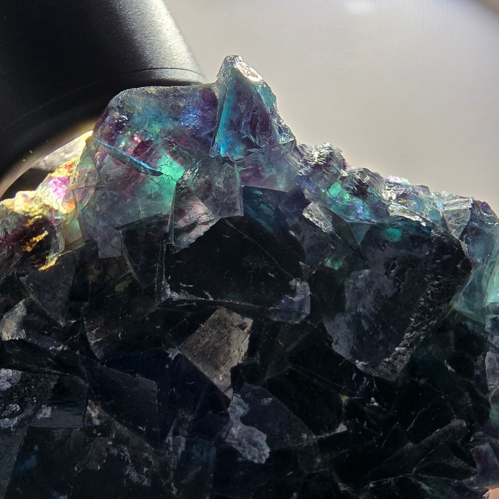 Phantom Fluorite Cube Specimen, blue Butterfly Pocket, Okorusu, Namibia