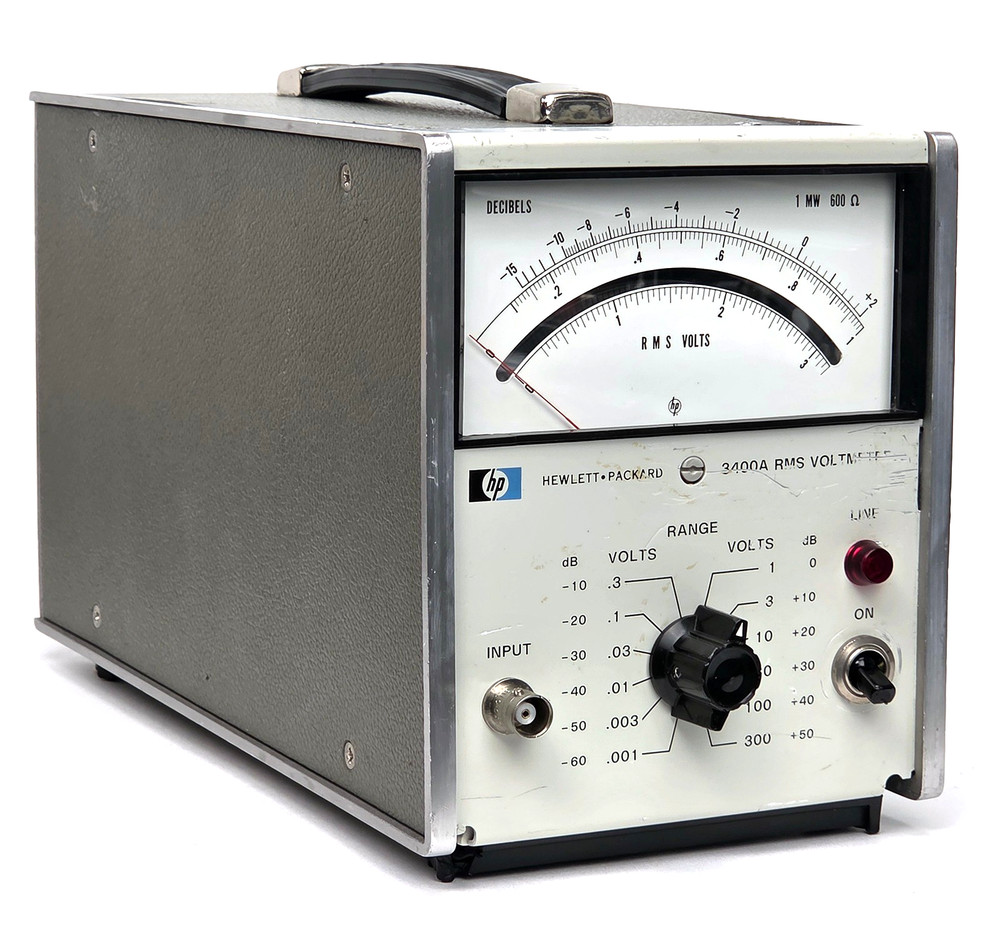 HP Keysight 3400A Analog RMS AC Voltmeter, opt.1 Tested, Working, Latest Version