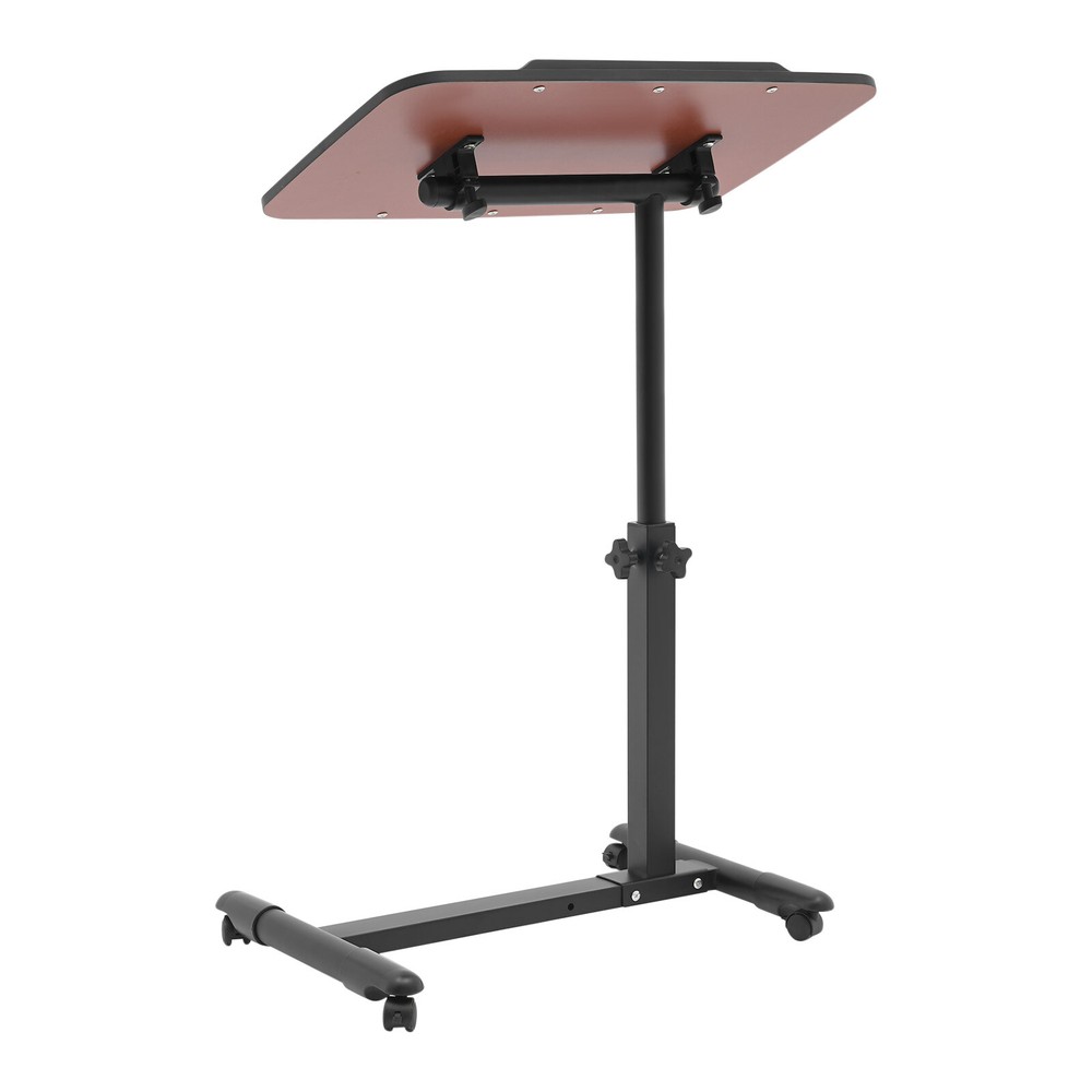 Adjustable Rolling Bedside Table - Modern Mobile Desk for Home & Hospital