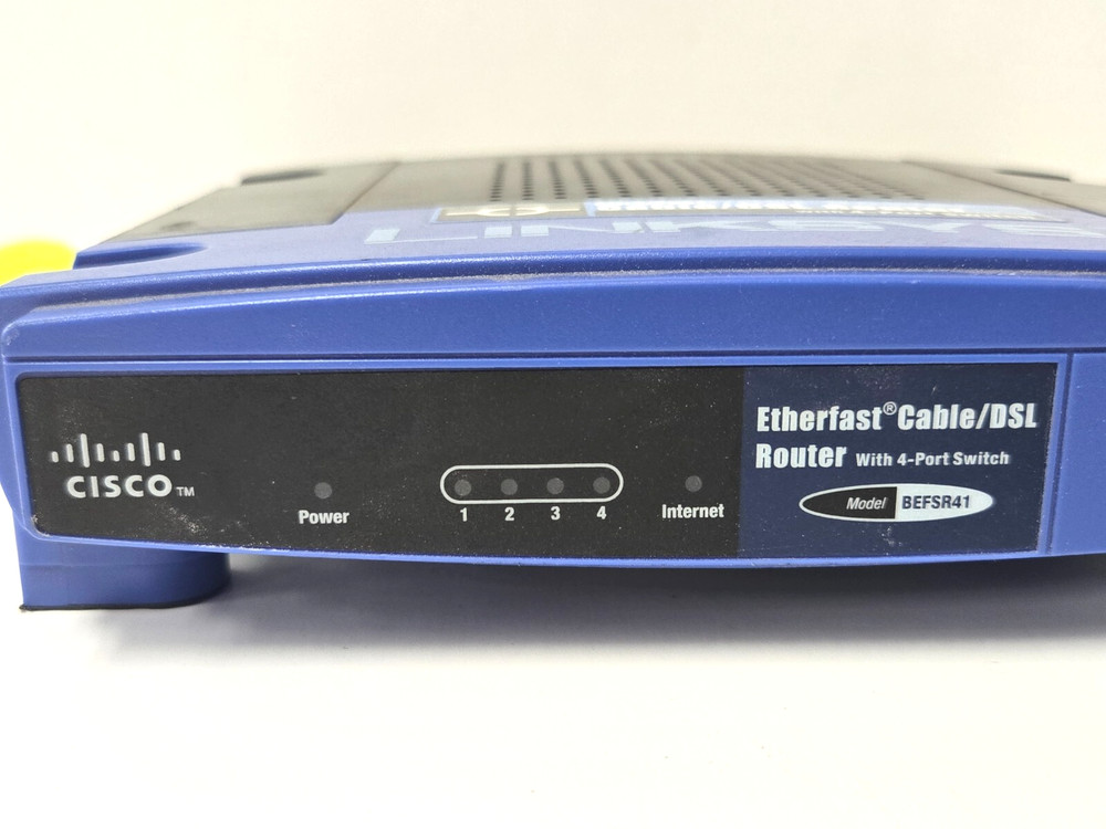 LINKSYS ETHERFAST CABLE/DSL ROUTER W/ 4-PORT SWITCH BEFSR41