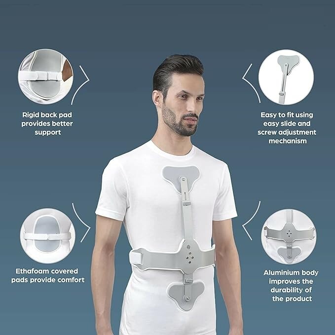 "Ash Brace (Hyper Extension Brace), for Posture Correction & Spinal Support