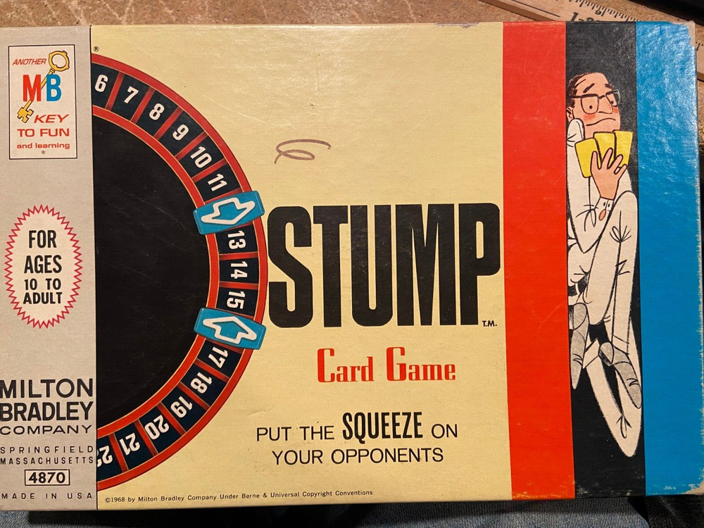 Milton Bradley STUMP Card Game *Pre-Owned/Complete/Used* fff1