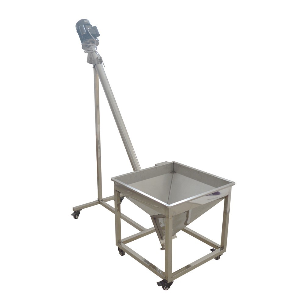 Automatic Spring Feeding Feeder Screw Conveying Inclined Feeding Machine 220V
