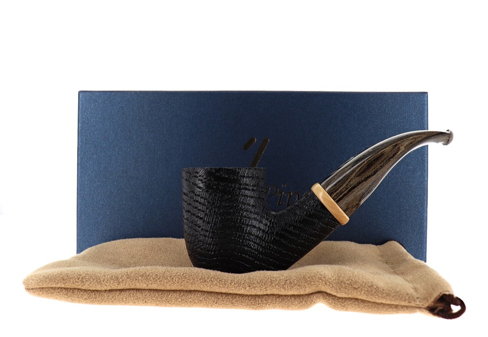 Pipe Sesa *** Morta Bog Oak shape chubby bent billiard