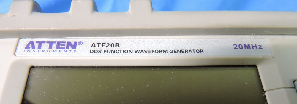 ATTEN ATF20B DDS Function Waveform Generator Signal Source 20MHZ 100MSa/s TESTED