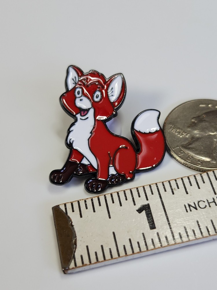 Tod The Fox Lapel Pin Cartoon Character Fox & Hound
