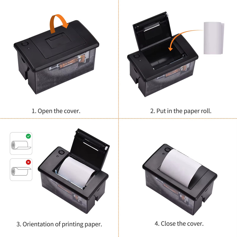 【Sale】Embedded Thermal Receipt Printer 58MM Mini Printing Module Low Noise with
