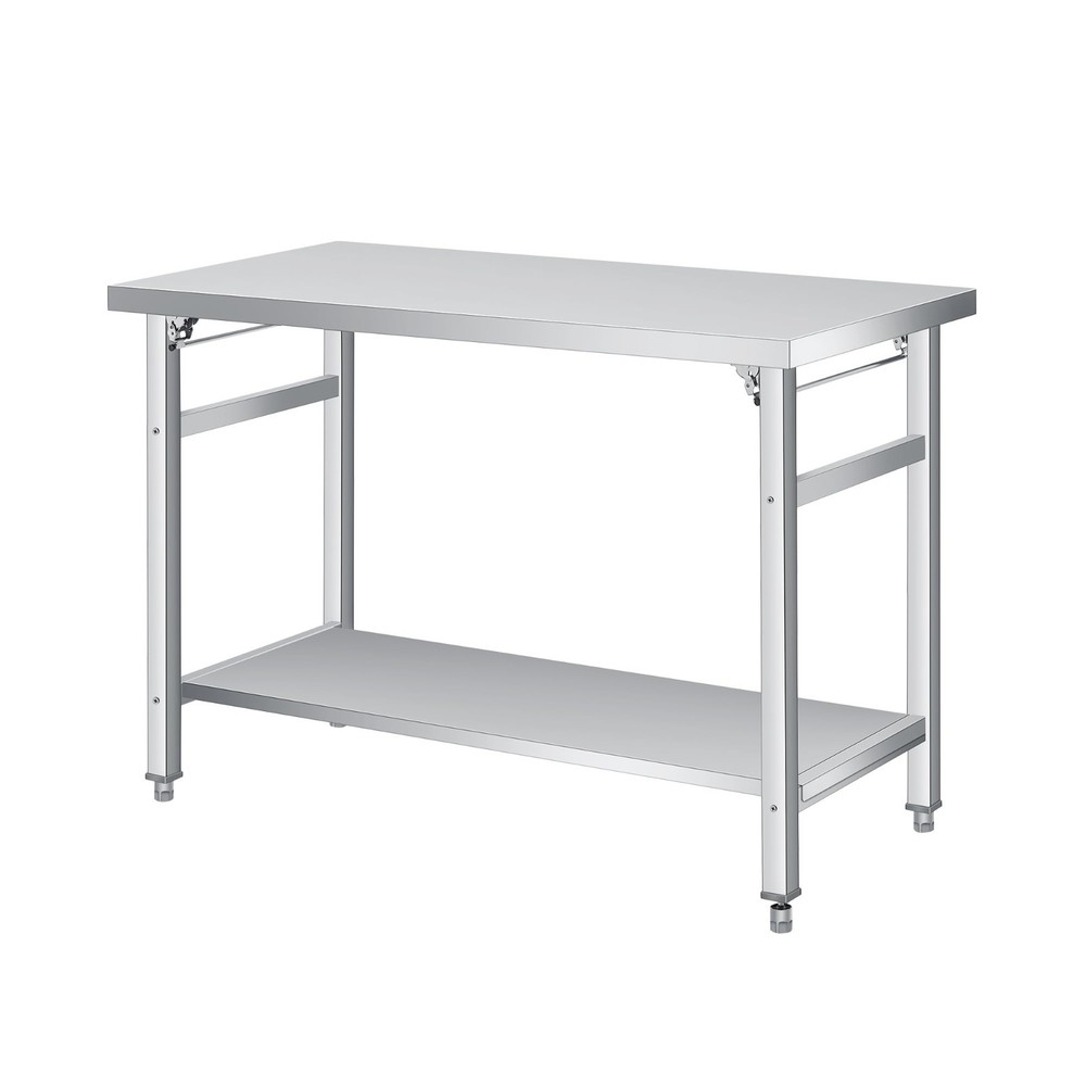 36" x 24" Stainless Steel Folding Table Foldable Prep Table Worktable Kitchen