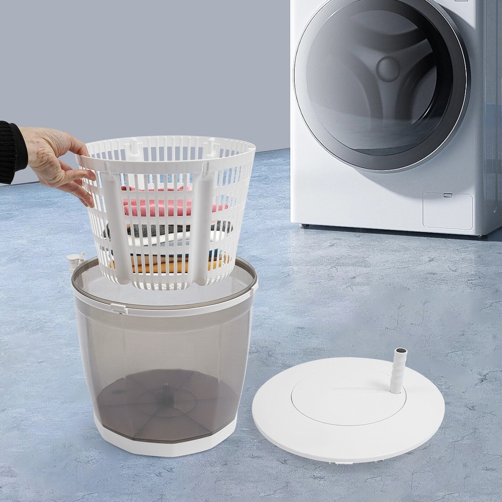 2-in-1 Mini Manual Portable Washing Machine with Spin Dryer Function