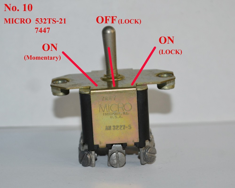 Vintage MICRO Toggle Switch Various sizes 13 models nos