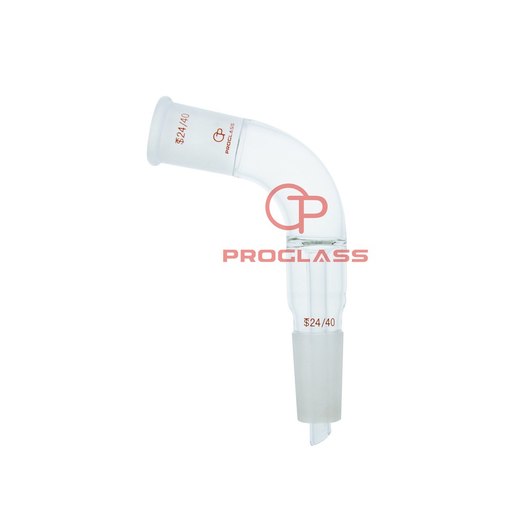 Lab 105° Bent Distillation Adapter with innner Dopper tube