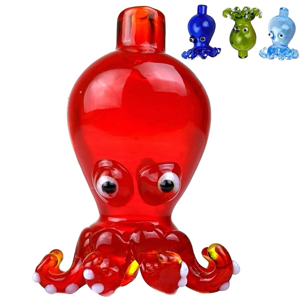 Octopus Bubble Carb Cap - Assorted Colors - Single *USA*
