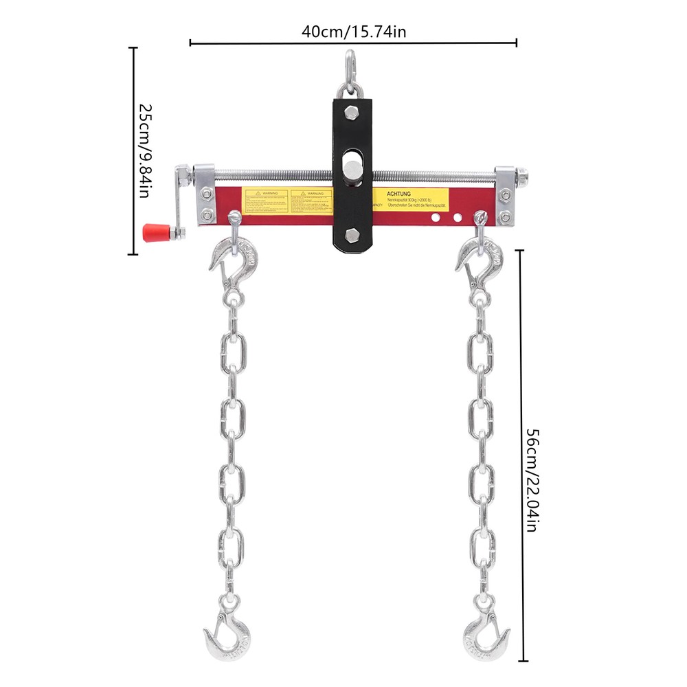 Engine Hoist Crane Accessory Engine Load Leveler w/Adjustable Handle 2000 lbs
