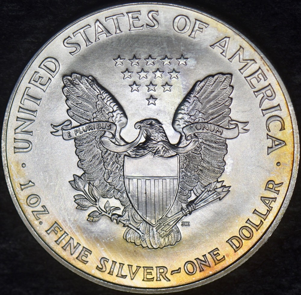 1999 American Silver Eagle - Toned - ✪COINGIANTS✪