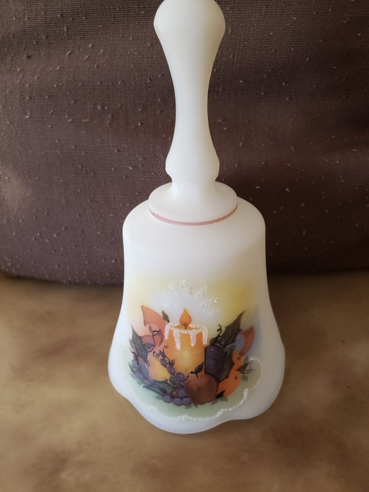 Fenton Christmas Bell Signed