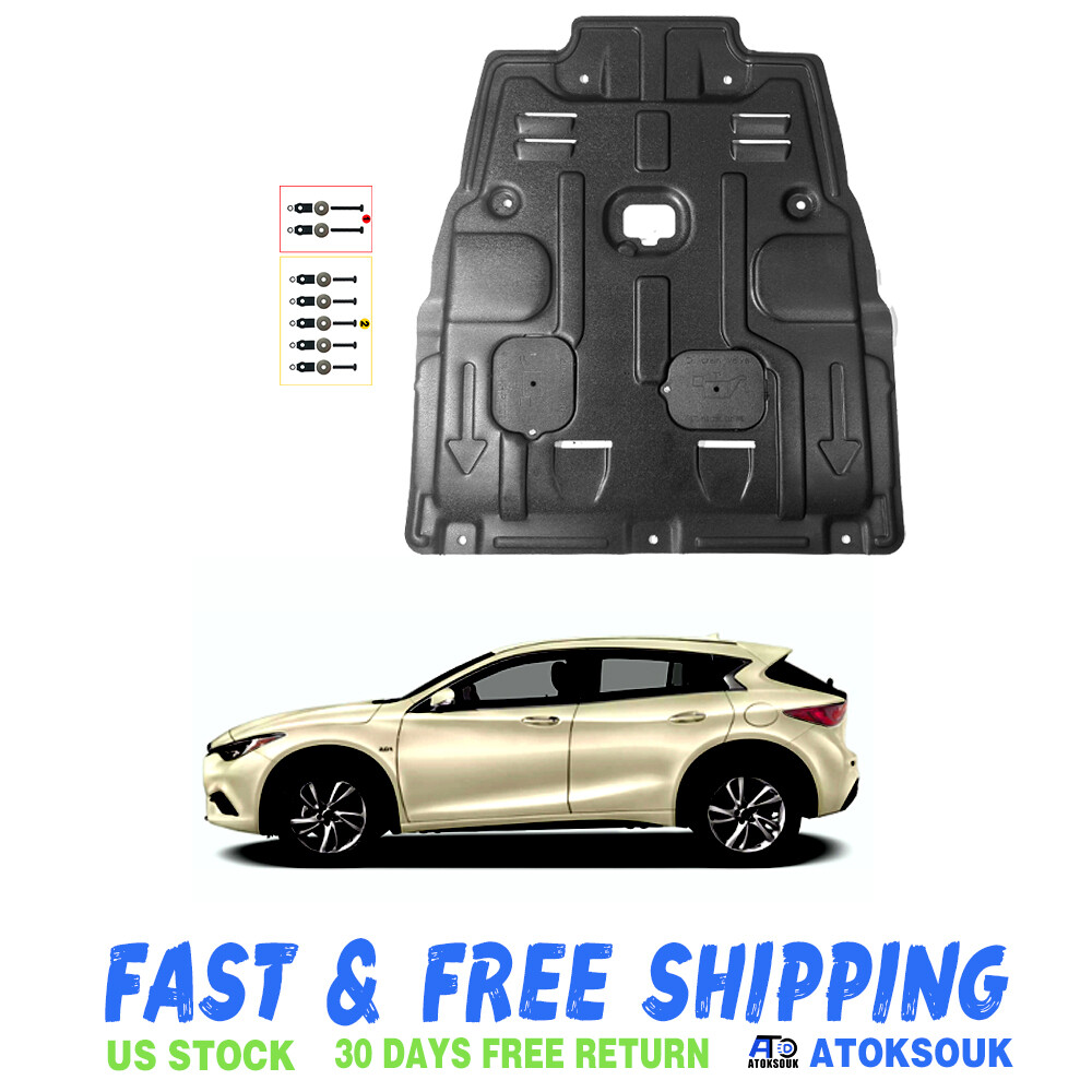 For INFINITI QX30 2017-2019 Under Engine Splash Guards Front Engine Mud Flaps