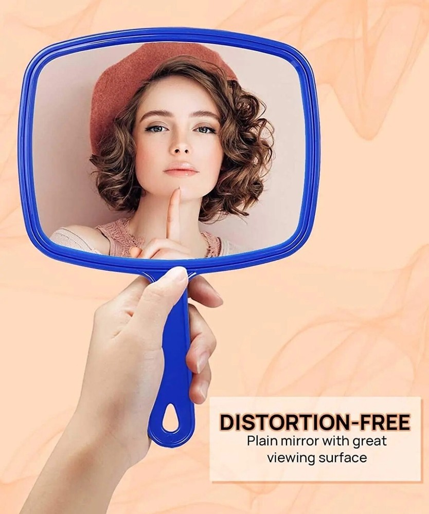 Hand Mirror, Handheld Mirror with Handle, American Old Glory Blue
