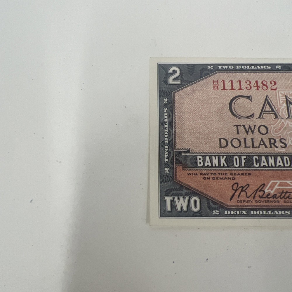 Bank Of Canada 67b Devils Face 1954 Uncirculated