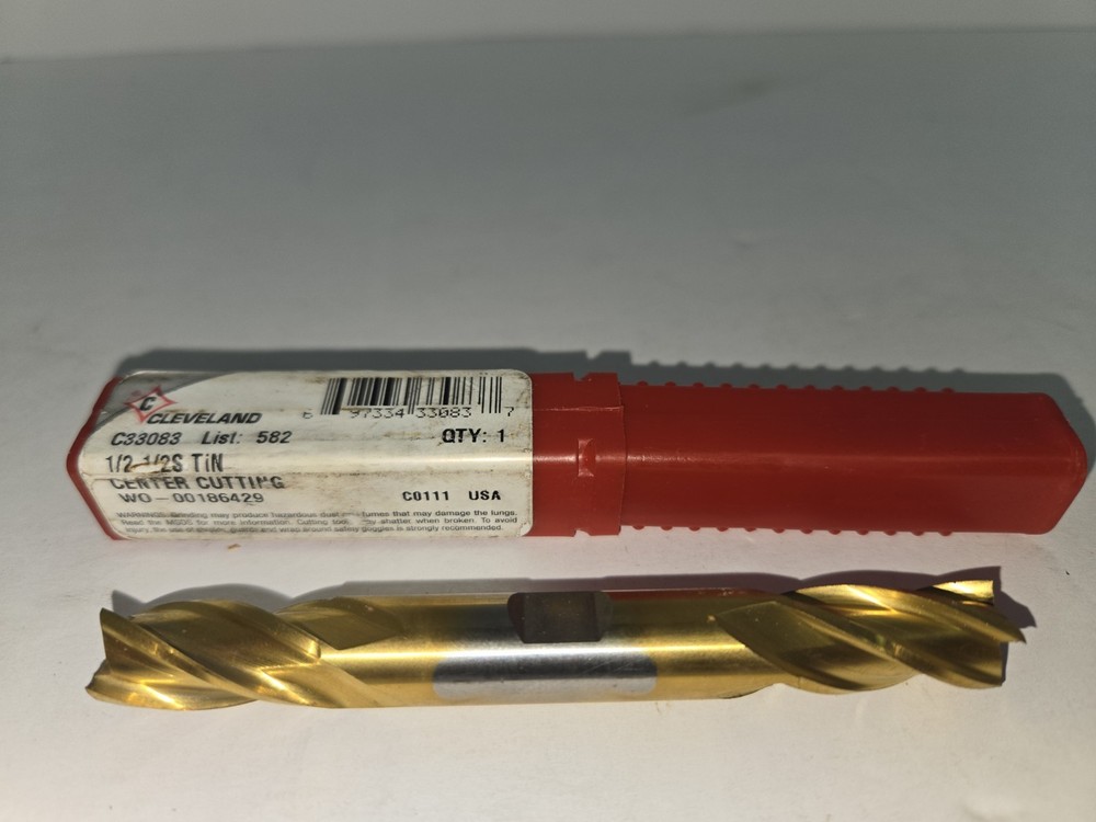 Milling Cutter,end Mills Asorted Sizes, Not All Bits Match There Case.13 Bits