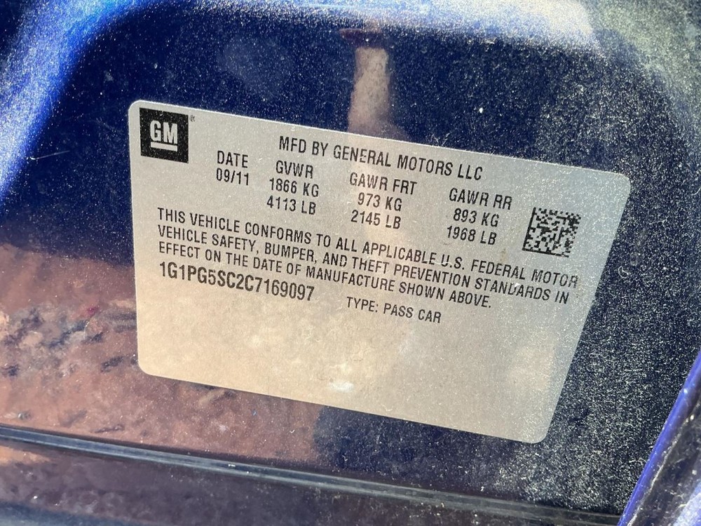 CRUZE 2012 Glove Box 4982308