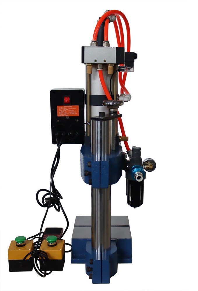 1 ton 2200lb Pneumatic Punch Press Machine Stroke 2"-4" with Controller Display